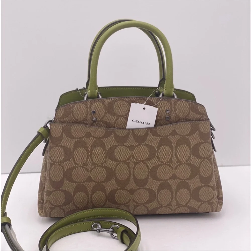🍀 Coach Mini Lillie Satchel Crossbody Satchel 
Bag Leather - Picture 12 of 13